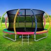 Everfit 12FT Trampoline for Kids w/ Ladder Enclosure Safety Net Rebounder Colors