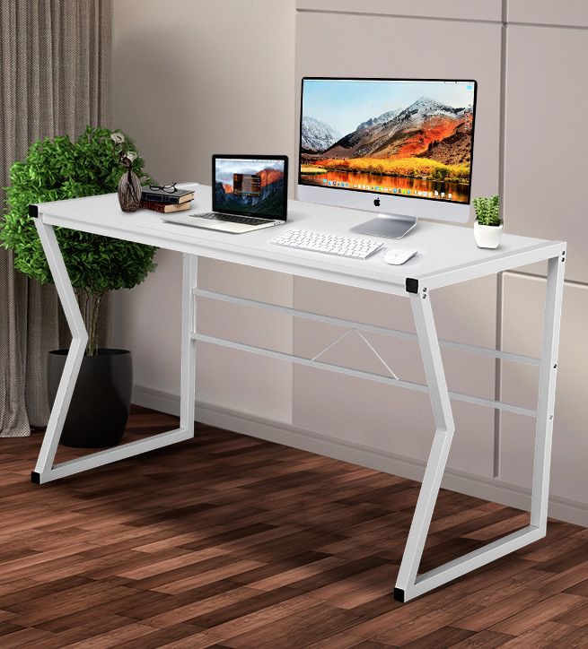K Shaped Computer Desk Home Office Desk Workstation Gaming Study ...