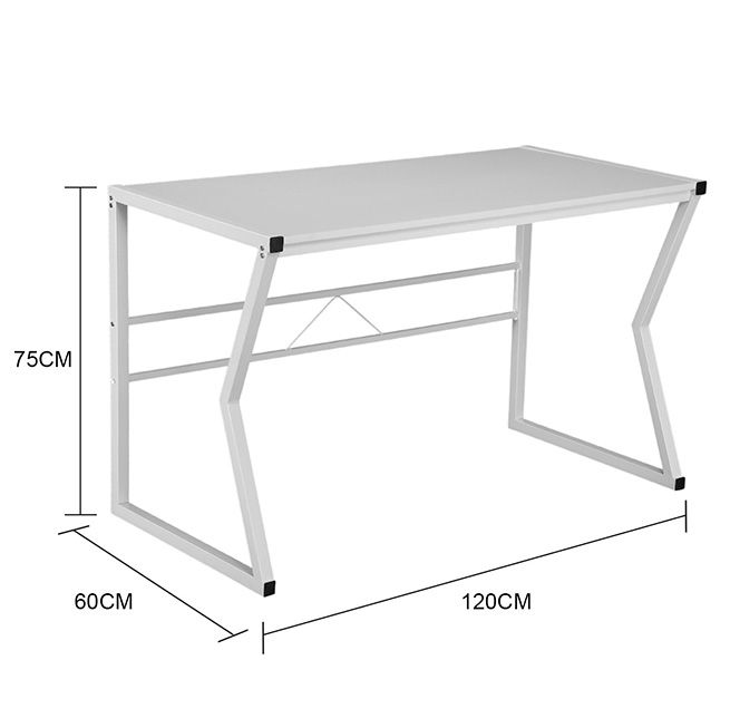 K Shaped Computer Desk Home Office Desk Workstation Gaming Study ...