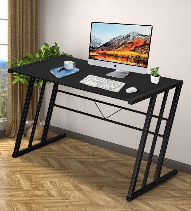 Z Shaped Leg Computer Desk Home Office Gaming Desk Study Writing Work