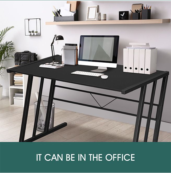 Z Shaped Leg Computer Desk Home Office Gaming Desk Study Writing Work ...