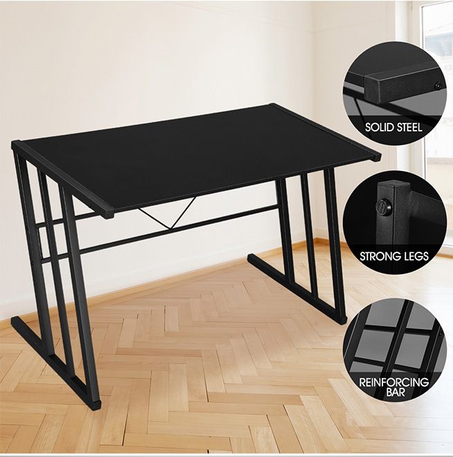 Z Shaped Leg Computer Desk Home Office Gaming Desk Study Writing Work ...