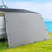 Caravan Privacy Screens Roll Out Awning 4.3X1.95M End Wall Side Sun Shade Screen