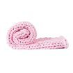 Knitted Weighted Blanket Chunky Pink Double 7KG