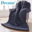 202x151cm 9kg Queen Size Knitted Weighted Blanket in Dark Grey Colour