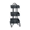 3 Tiers Kitchen Trolley Cart Grey