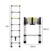 Multipurpose Ladder Telescopic 2M Silver 2 Meter