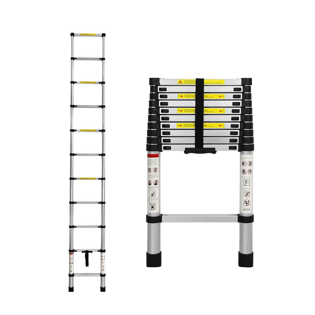 3.2M Telescopic Aluminium Multipurpose Ladder Extension Alloy Extendable Step