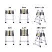 1.6M+1.6M Telescopic Aluminium Multipurpose Ladder Extension Alloy Extendable Step