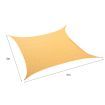 Sun Shade Sail Cloth Rectangle Canopy ShadeCloth Outdoor Awning Cover Beige 3x4M