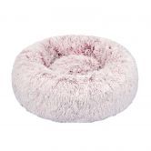 Pet Bed Cat Dog Donut Nest Calming L Pink Large