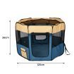 8 Panel Pet Playpen Dog Puppy Play Exercise Enclosure Fence Blue L