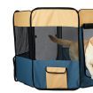 8 Panel Pet Playpen Dog Puppy Play Exercise Enclosure Fence Blue L