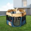 8 Panel Pet Playpen Dog Puppy Play Exercise Enclosure Fence Blue L