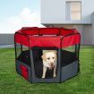 8 Panel Pet Playpen Dog Puppy Play Exercise Enclosure Fence Grey L