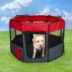 8 Panel Pet Playpen Dog Puppy Play Exercise Enclosure Fence Grey M