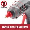 Topex 100W Hot Glue Gun Fast Preheating w/ 10 PCs Premium Glue Sticks