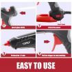 Topex 100W Hot Glue Gun Fast Preheating w/ 10 PCs Premium Glue Sticks