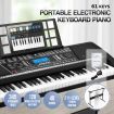 Melodic 61-Key Electronic Piano Keyboard 345 Timbres 40 Demo Songs Music Stand