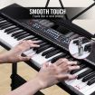 Melodic Electronic 61-Lighted Key Piano Keyboard 24 Demo Songs USB Jacks Music Stand