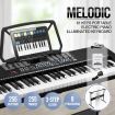 Melodic Electronic 61-Lighted Key Piano Keyboard 24 Demo Songs USB Jacks Music Stand