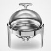 6L Stainless Steel Chafing Food Warmer Catering Dish Round Roll Top