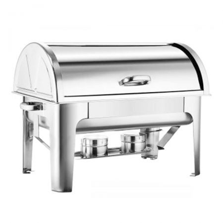 9L Stainless Steel Full Size Roll Top Chafing Dish Food Warmer
