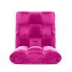 Floor Recliner Folding Lounge Sofa Futon Couch Folding Chair Cushion Pink x2