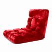 Floor Recliner Folding Lounge Sofa Futon Couch Folding Chair Cushion Red