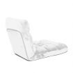 Floor Recliner Folding Lounge Sofa Futon Couch Folding Chair Cushion White