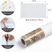 Coffee Mesh Granite Countertops Peel and Stick 24 x 118 inch Marble Wallpaper Decorative for Countertop Self Adhesive Removable Wallpaper