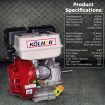 Kolner 16hp 25.4mm Horizontal Key Shaft Q Type Petrol Engine - Recoil Start