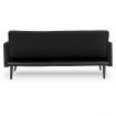 Sarantino 3 Seater Modular Linen Fabric Bed Sofa  Couch Armrest Black