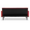 Sarantino 3 Seater Modular Linen Fabric  Bed Sofa Armrest Red