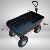 Garden Dump Cart Dumper Wagon Carrier Wheel Barrow  125L