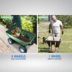 Garden Dump Cart Dumper Wagon Carrier Wheel Barrow 125L Green