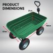 Garden Dump Cart Dumper Wagon Carrier Wheel Barrow 125L Green