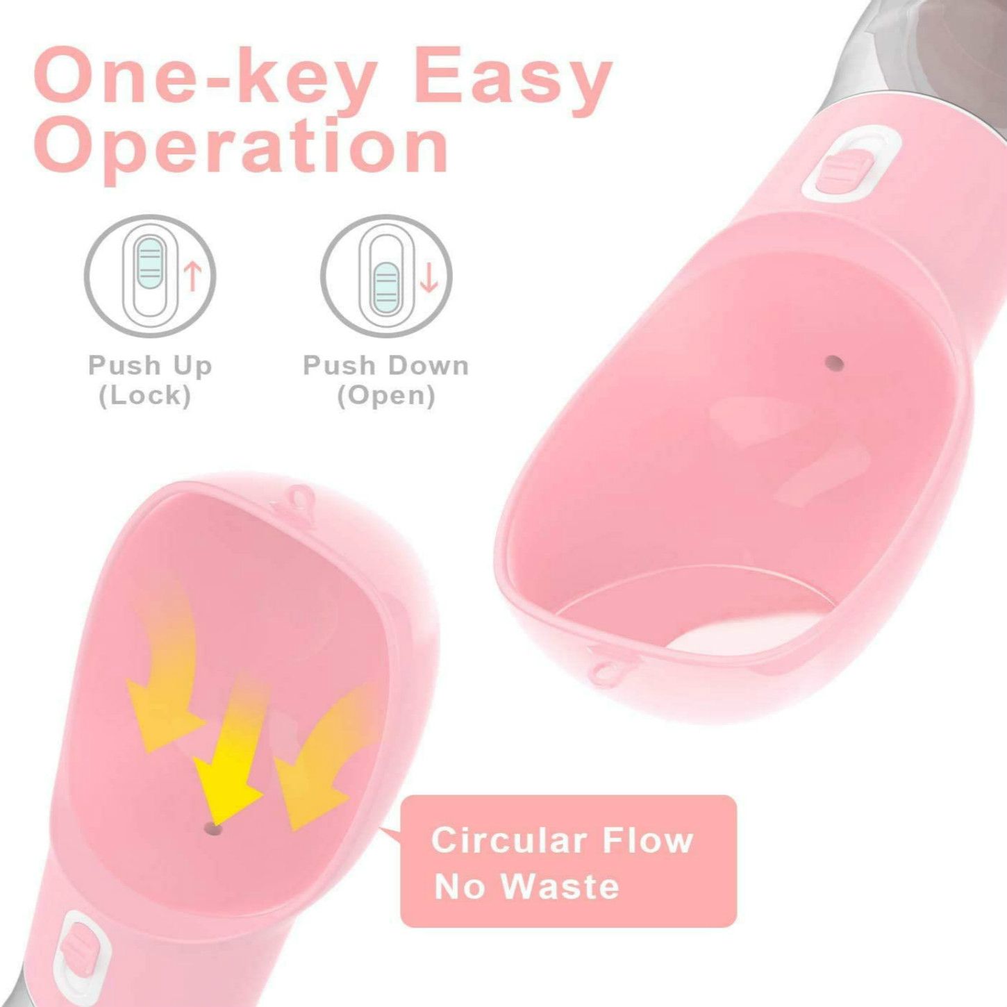 Dog Water Bottle Portable Pet Water Bottle Leak Proof Dog Water