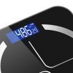 2X 180kg Digital Fitness Weight Bathroom Body Glass LCD Electronic Scales Black