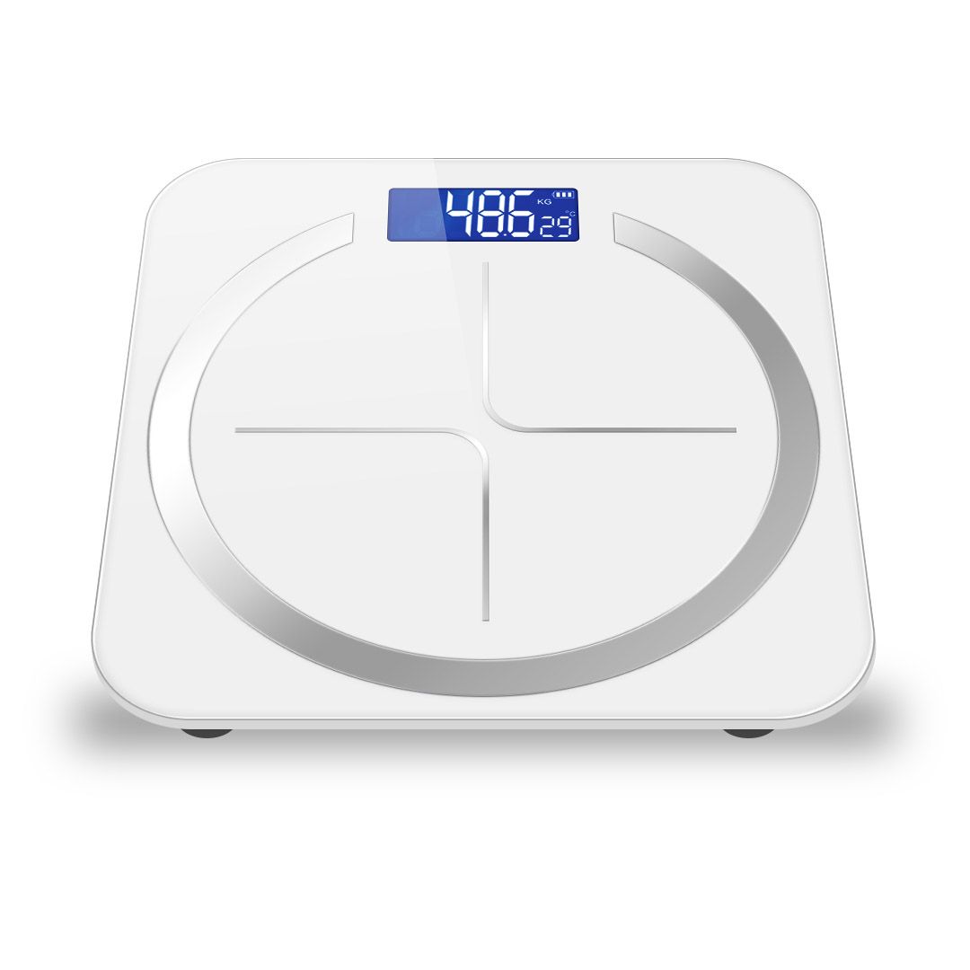 2X 180kg Digital Fitness Weight Bathroom Body Glass LCD Electronic Scales White