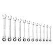 12 PCS Cr-V Ratchet Spanner Set Mirror Polish 72 Tooth Ratchet Wrench Tool