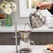 Freestanding Drip Coffee Stand with Reusable Stainless Steel Cone Filter