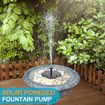 Solar Fountain Water Pumps Freestanding Submersible for Small Pond,Fish Tank, Patio, Garden Decoration