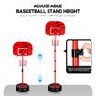 2m Basketball Hoop for Toddler Kids Children Portable Adjustable Indoor Training Set 