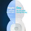 The Original Toilet Night Light Gadget, Fun Bathroom Lighting Add on Toilet Bowl Seat