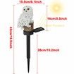 Garden Solar Lights Outdoor Decorative Resin Owl Solar LED Lights with Stake for Garden Lawn Pathway Yard Decortions