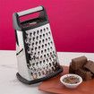 Professional Box Grater, Stainless Steel with 4 Sides