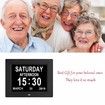 Extra Large Display Digital Calendar Clock USB MUSIC VEDIO PIC PLAYER Great gifts for Seniors Elderly