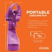 Misting Purple Personal Fan, Universal