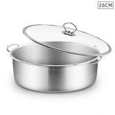 Stainless Steel  26cm Casserole With Lid Induction Cookware